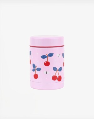 A little lovely company Θερμός φαγητού από ανοξείδωτο ατσάλι 300ml - Cherries