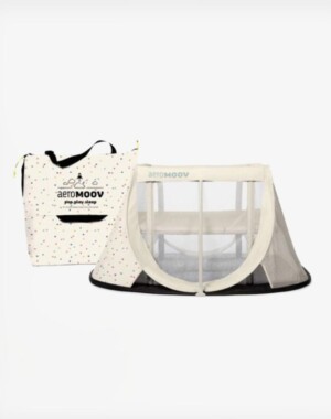 AeroMoov Instant Travel Cot Αναδιπλούμενο παρκοκρέβατο 2 επιπέδων - Confetti Hearts