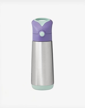 b.box Παγούρι θερμός με καλαμάκι 500ml Lilac Pop