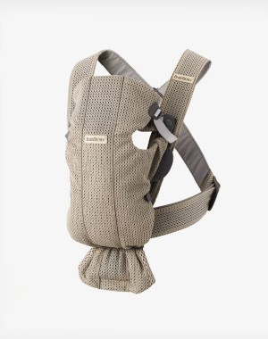 BabyBjorn Μάρσιπος Mini 3D Mesh Grey beige