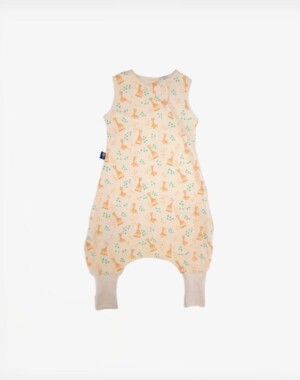 BabyBliss BlissJump x Σόφι η Καμηλοπάρδαλη: Υπνόσακος Φθινοπωρινός/Ανοιξιάτικος 1 tog με ποδαράκια από οργανικό βαμβάκι Pink για 18-36 μηνών