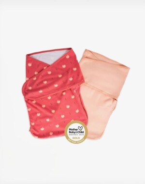 BabyBliss BlissSnug Υπνόσακος Φασκιώματος για μωρά 0-3 μηνών | Σετ των 2 - Lovely Apples/Pink