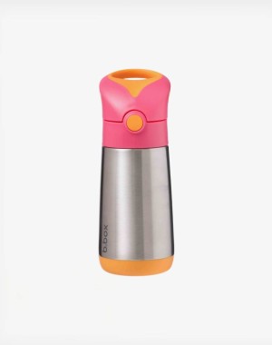 b.box Παγούρι θερμός με καλαμάκι 350ml Strawberry Shake