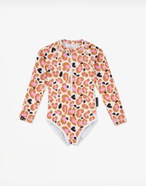 Beach & Bandits Ολόσωμο Μακρυμάνικο Μαγιό Candy Leopard