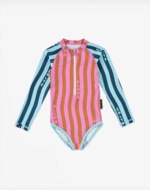 Beach & Bandits Ολόσωμο Μακρυμάνικο Μαγιό Salty Stripes