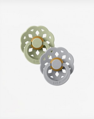 Bibs Boheme Πιπίλες Καουτσούκ 0-6m Sage/Cloud 2τμχ