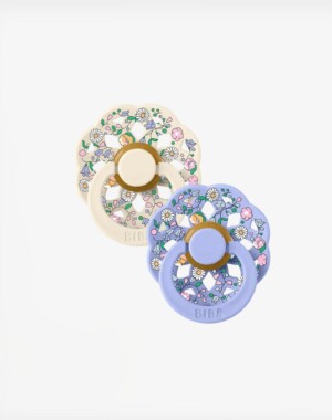 Bibs Πιπίλες Καουτσούκ Boheme BIBS x LIBERTY 2 Τεμάχια No2 6-18m Chloe Meadow - Ivory Mix