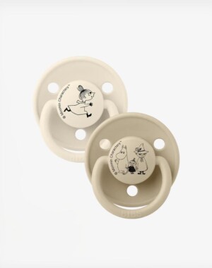 Bibs Πιπίλες Σιλικόνης De Lux BIBS x Moomins Σετ 2τμχ. Little My - Ivory/Vanilla