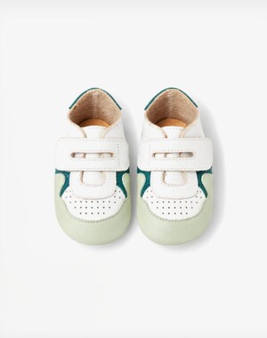 Bobux Βρεφικά παπούτσια Soft sole (9-15 μηνών) Baseline Mini Seafoam-Rainforest