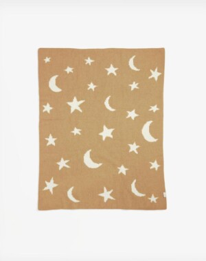 Mamas & Papas Βρεφική Κουβέρτα Chenille 70x90 Mustard Moon/Star