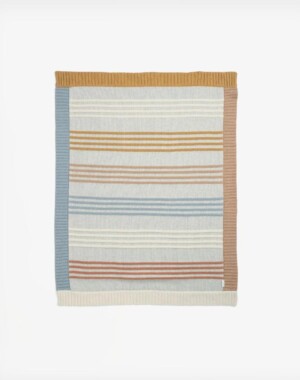 Mamas & Papas Βρεφική Πλεκτή Κουβέρτα 70x90 Multi Colour Striped