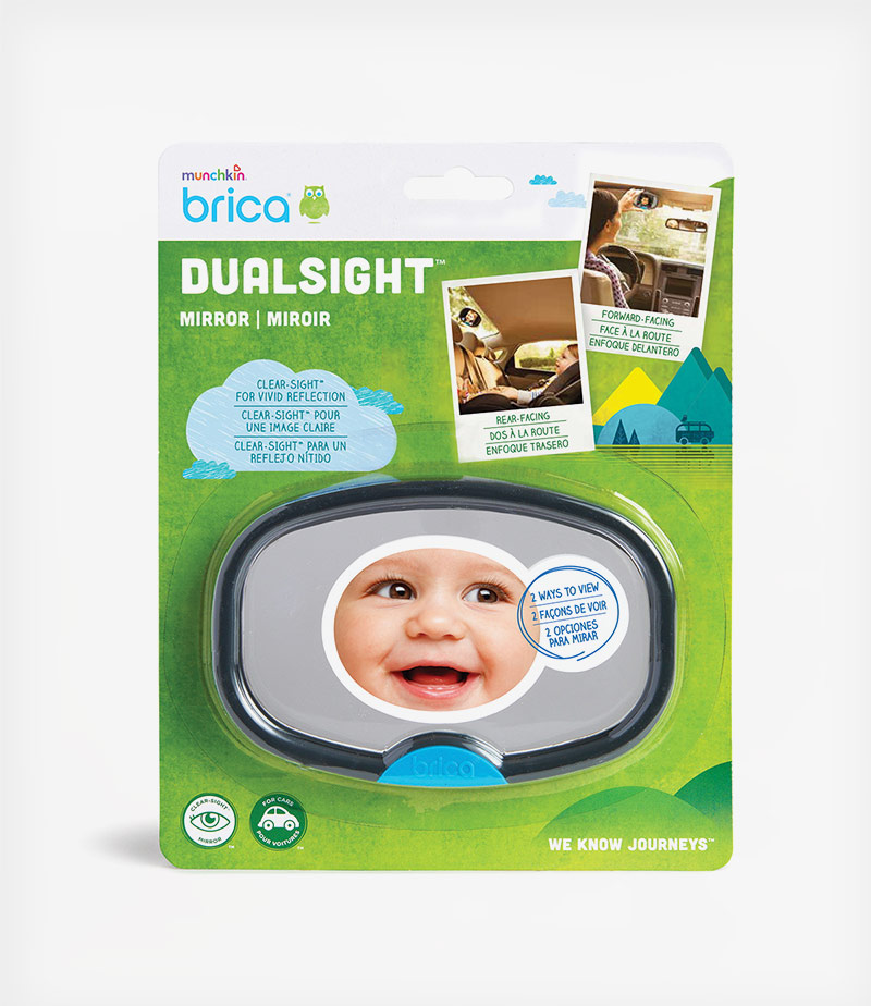 Brica Dual Sight Mirror Καθρέφτης Αυτοκινήτου Παρακολούθησης του Μωρού