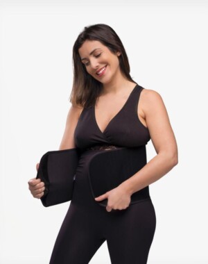 Carriwell Ζώνη Σύσφιξης Λοχείας Black L/XL