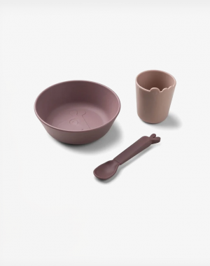 Done By Deer Παιδικό Σετ Φαγητού Pink