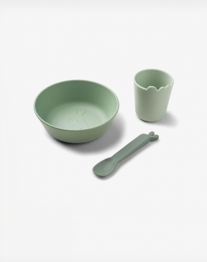 Done By Deer Παιδικό Σετ Φαγητού Mint