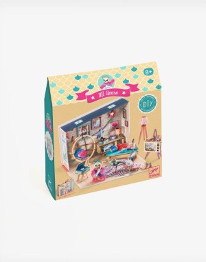 Djeco DIY κατασκευάζω και χρωματίζω κουκλόσπιτο-βαλιτσάκι "Stella"