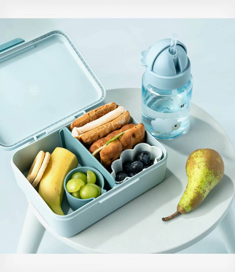 Done By Deer Δοχείο Φαγητού με Χωρίσματα Tiny Farm - Blue - Image 4