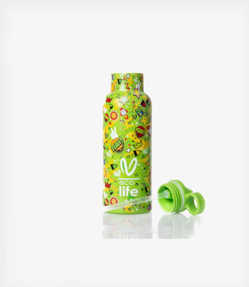 Ecolife Kids Ανοξείδωτο Παγούρι Θερμός Ecolife x Vasiliki Borola 500 ml - Image 5