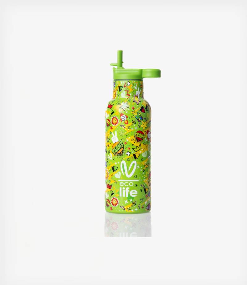 Ecolife Kids Ανοξείδωτο Παγούρι Θερμός Ecolife x Vasiliki Borola 500 ml - Image 2
