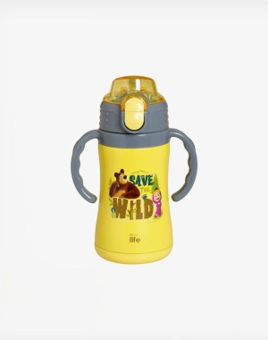 Ecolife Kids Thermos Yellow | Masha - Save The Wild 300ml