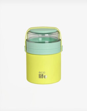 Ecolife Στρογγυλό Θερμός Φαγητού 450ml | Yellow