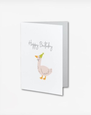 Tiny Toes Ευχετήρια Κάρτα Γενεθλίων "Happy Birthday" Goose