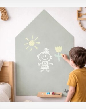 Family Nation MagneKids™ Μαγνητικός Πίνακας Τοίχου - Σπιτάκι - Απαλό Πράσινο