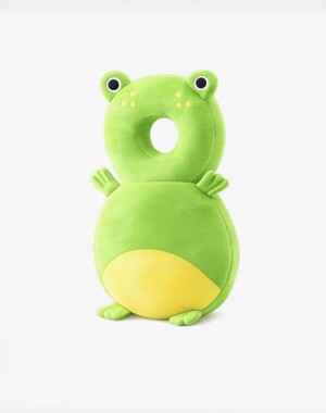 Giggles and Co. Προστατευτικό Μαξιλάρι Κεφαλιού Μωρού "Green Frog" Velvet (5 έως 48 μηνών)
