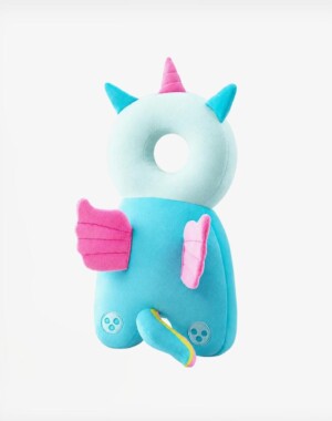 Giggles and Co. Προστατευτικό Μαξιλάρι Κεφαλιού Μωρού "Blue Unicorn" Velvet (5 έως 48 μηνών)