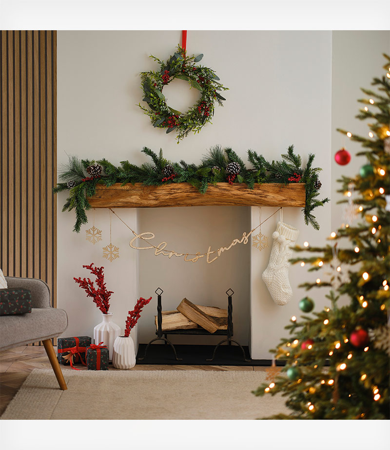 Ginger Ray Ξύλινο χριστουγεννιάτικο ημερολόγιο με κινούμενο αυτοκίνητο