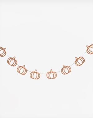 Ginger Ray Ξύλινη Γιρλάντα Pumpkin Halloween Bunting