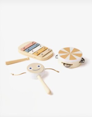 KIDS CONCEPT Παιδικό σετ μουσικών οργάνων KID'S MUSIC (καφέ)