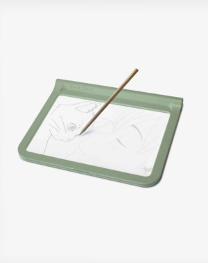 KIDYWOLF Tablet ζωγραφικής με φως, 2 όψεων με οθόνη LΕD & μαυροπίνακα- Επαναφορτιζόμενο