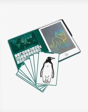 KIDYWOLF Tablet ζωγραφικής με οθόνη LCD (30 κάρτες) - Animals Around The World