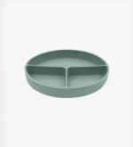 Kikka Boo Πιάτο με χωρίσματα και βάση με βεντούζα από πλατινένια σιλικόνη Sage