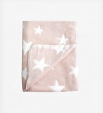 Κουβέρτα Οικολογικό Fleece Powder Stars 75×100