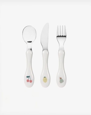 Laessig Σετ κουτάλι-πιρούνι-μαχαίρι Happy Fruits