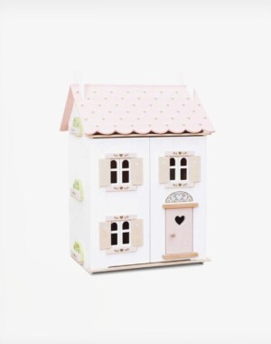 Le Toy Van Ξύλινο Kουκλόσπιτο Rose Heart Ροζ-Λευκό