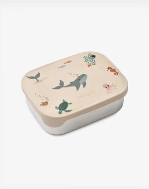 Liewood Ανοξείδωτο φαγητοδοχείο με Χωρίσματα Sea Creature/Sandy 900ml