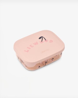 Liewood Φαγητοδοχείο με Χωρίσματα Αrthur Tritan Cherry Heart Liewood/Rosey 900ml