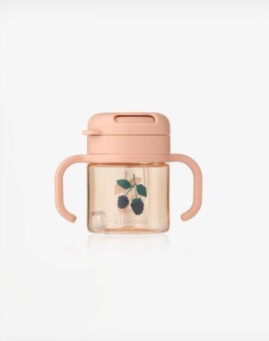 Liewood Παγούρι Με Καλαμάκι από Tritan Kai Straw Cup 280ml Berry/Pale Tuscany
