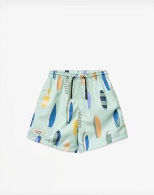 Liewood Παιδικό Μαγιό Duke Printed Board Shorts - Boards/Light Peppermint