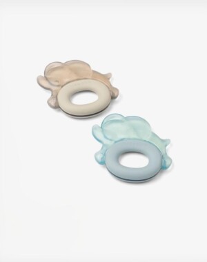 Liewood Μασητικό Οδοντοφυΐας Rita Elephant από Σιλικόνη για 3 m+ 2τμχ. Sandy/Dove Blue