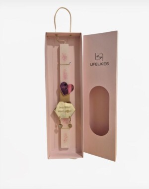 LifeLikes Λαμπάδα Glitter με Σκουλαρίκια Χρυσά σε Κουτί