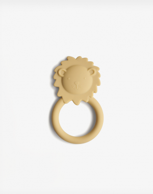 Mushie Μασητικό Lion Teether Soft Yellow