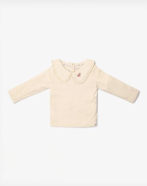 Little Dutch Μπλουζάκι μακρυμάνικο με γιακά Sand Melee