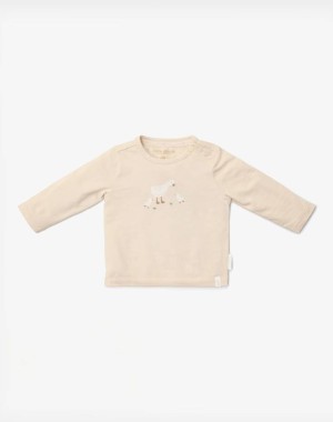 Little Dutch Μπλουζάκι μακρυμάνικο Sand Newborn