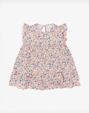 Little Dutch Φορεματάκι αμάνικο με βολάν Meadow Flowers
