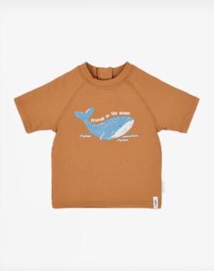 Little Dutch Μπλουζάκι κοντομάνικο με προστασία UV Sunny Brown