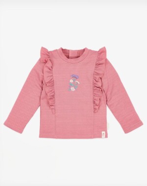Little Dutch Μπλουζάκι μακρυμάνικο με προστασία UV Dreamy Pink Sparkle